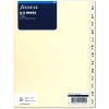 Index alphabétique organiseur Filofax A5 Cotton Cream