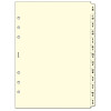 Index alphabétique organiseur Filofax A5 Cotton Cream