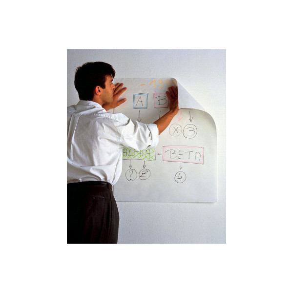 Lot de 2 blocs 30 feuilles réunion auto-adhésives 63,5x77,4cm 3M Post-It