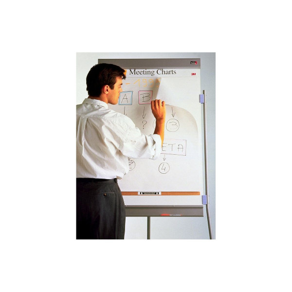 Lot de 2 blocs 30 feuilles réunion auto-adhésives 63,5x77,4cm 3M Post-It