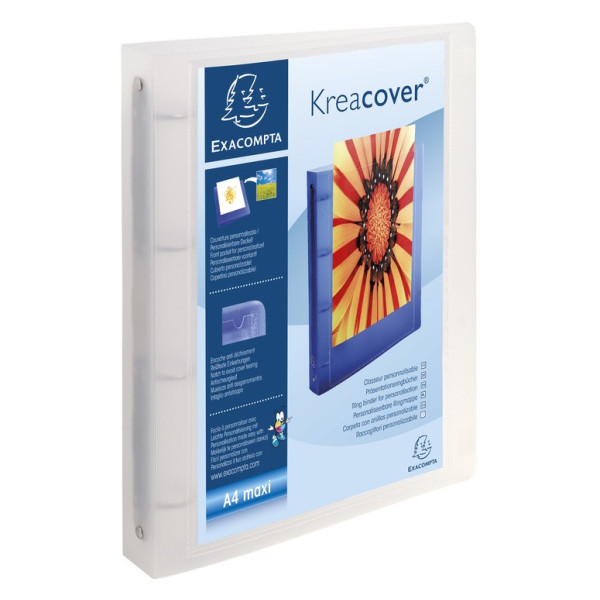 Classeur semi-rigide personnalisable dos 40mm A4 Exacompta Kreacover