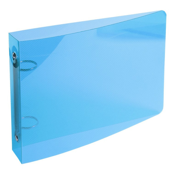 Classeur à fiches transparent A6 Exacompta Crystal colours
