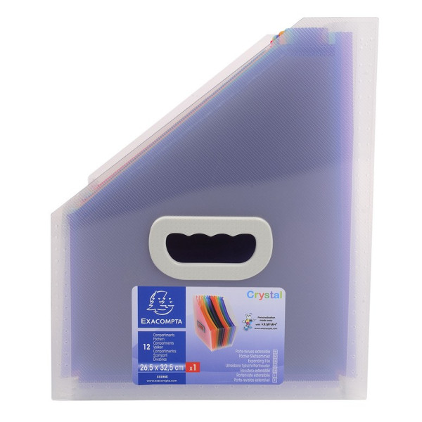 Trieur vertical 12 Compartiments Exacompta Crystal