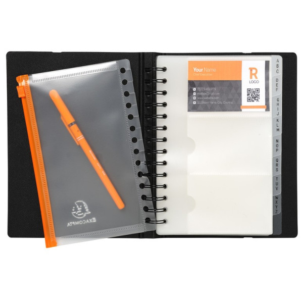 Porte 120 Cartes de Visite Exacompta Exacard