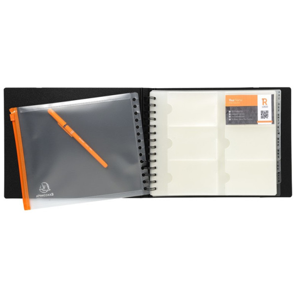Porte 240 Cartes de Visite Exacompta Exacard