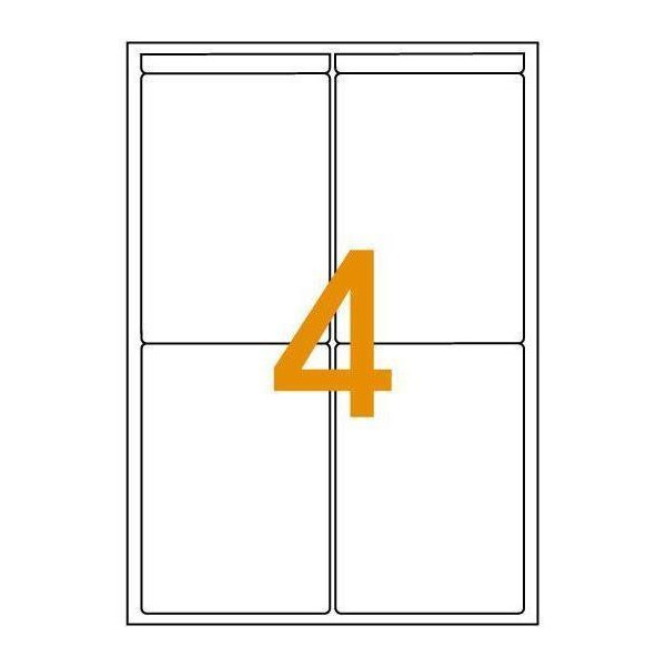 Etiquettes 97,5x68mm adhésives coins arrondis Apli-Agipa