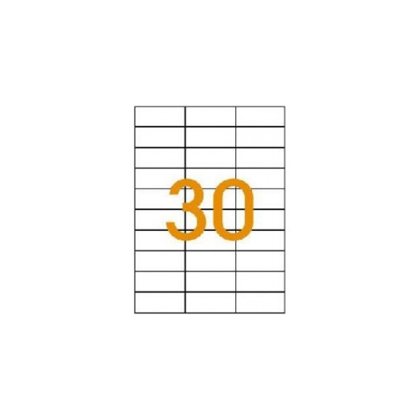 Etiquettes 70x29,7mm adhésives coins droits Apli-Agipa