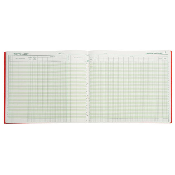 Piqûre Journal de caisse ou banque 32x27cm Exacompta