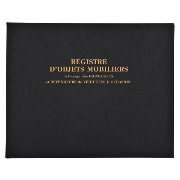 Registre objets mobiliers - spécial garagistes 32x24cm Exacompta