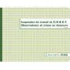 Piqûre 24x32cm Registre de l'inspection du travail et du C.H.S.C.T. Exacompta