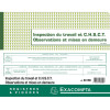 Piqûre 24x32cm Registre de l'inspection du travail et du C.H.S.C.T. Exacompta