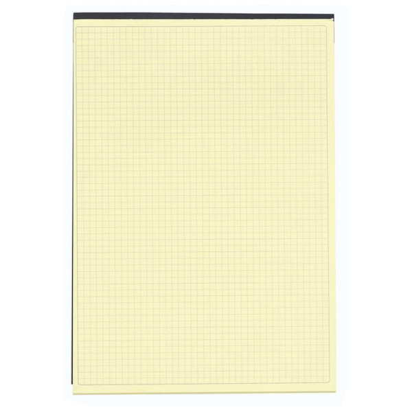 Bloc A4 papier jaune Exacompta Black Block