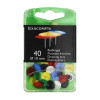 Punaises 10mm de diamètre Couleurs assorties Exacompta
