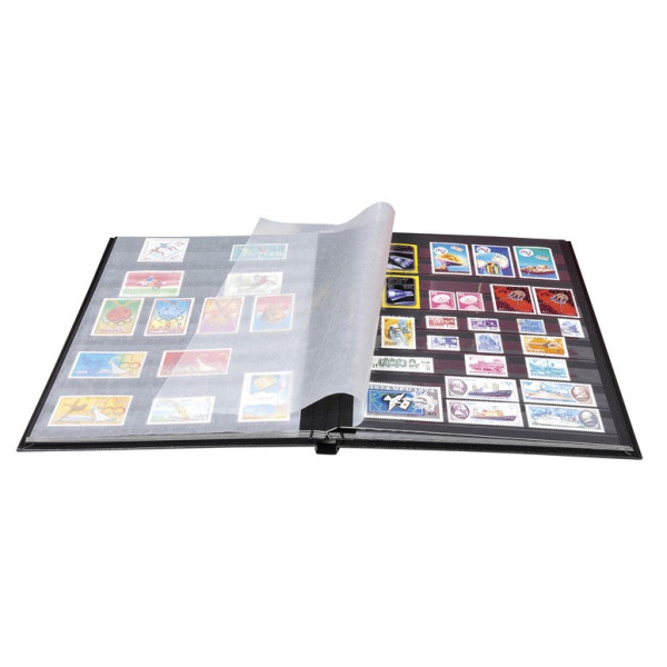 Album de timbres simili-cuir 22,5x30,5cm 48 pages Exacompta