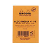 Bloc agrafé N°10 A8 petits carreaux Rhodia