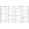 Agenda mensuel 7,5x20cm Quo Vadis Anoslim Impala avec répertoire