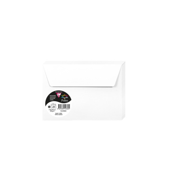 Enveloppes 114x162mm Clairefontaine Pollen