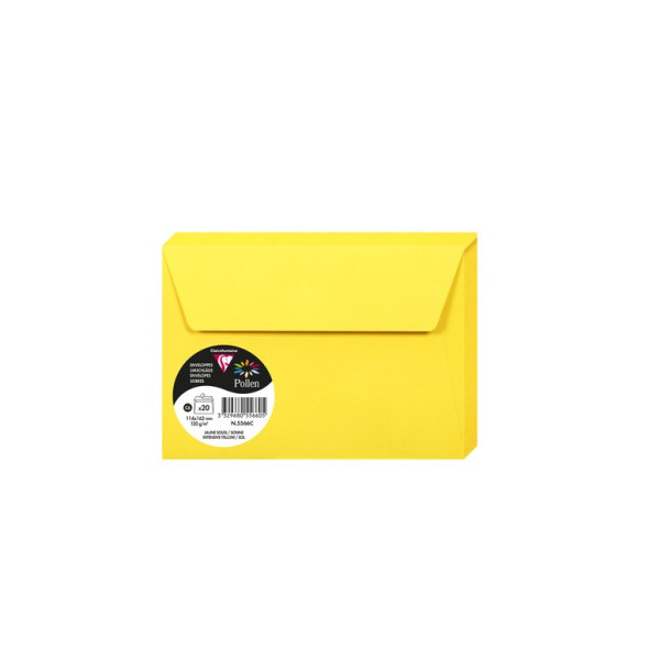 Enveloppes 114x162mm Clairefontaine Pollen