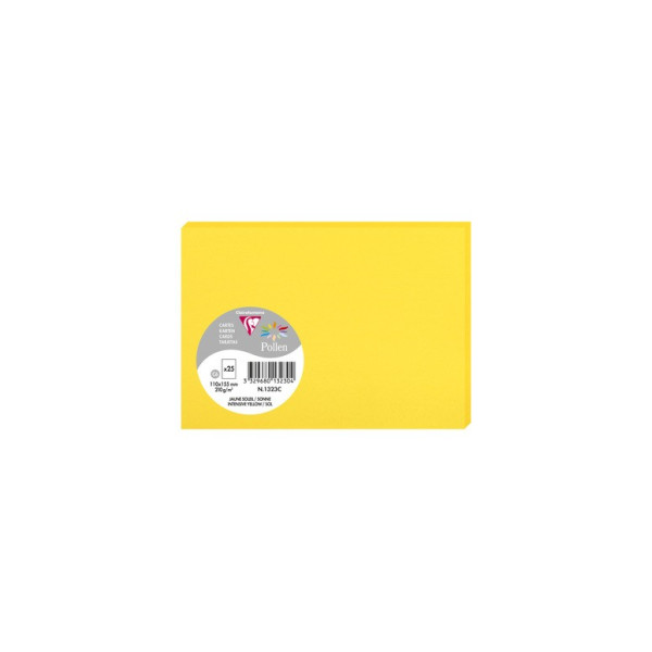 Cartes vierges 110x155mm Clairefontaine Pollen