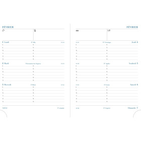 Agenda semainier 14x18cm Exacompta Semainier Pratic 19 Barbara