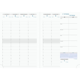 Agenda semainier 15x21cm Exacompta Horizons 20 Visuel Barbara