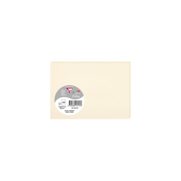 Cartes vierges 110x155mm Clairefontaine Pollen