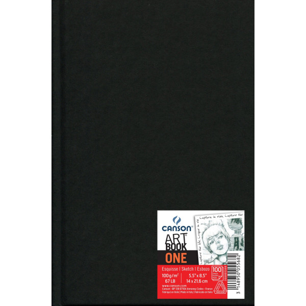 Carnet de dessin 14x21,6cm Canson Art Book One