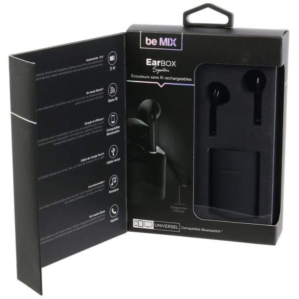 Ecouteurs sans fil rechargeables CMP EarBox
