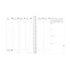 Agenda semainier 21x27cm spiralé Quo Vadis Président S Sept Club avec répertoire