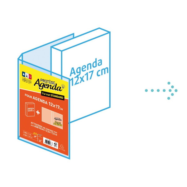 Protège Agenda 12cmx17cm Exacompta