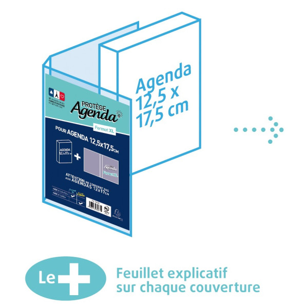 Protège Agenda 12.5cmx17.5cm Exacompta