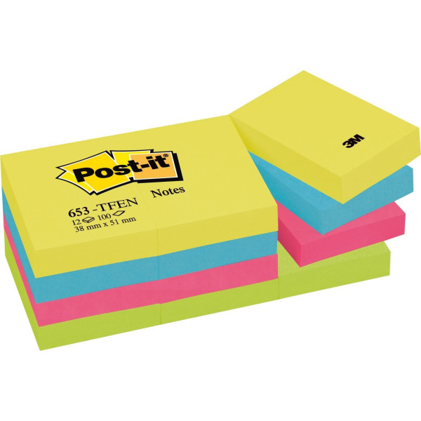 Notes adhésives 38x51mm 3M Post-it