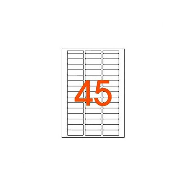 Etiquettes 12,8x38mm adhésives coins arrondis Apli-Agipa