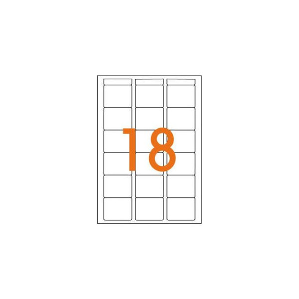 Etiquettes 32x40mm adhésives coins arrondis Apli-Agipa