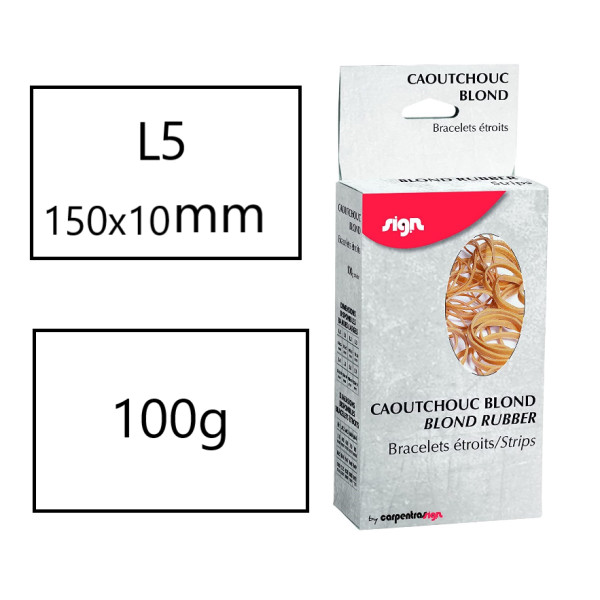 Bracelets caoutchouc L5 150x10mm Carpentras Sign