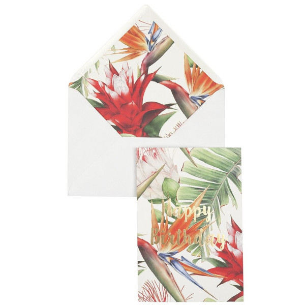 Carte double Creative Lab Amsterdam Oiseaux de Paradis