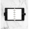 Feuilles de notes unies blanches Filofax Mini dans un carnet de notes
