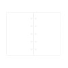 Feuilles de notes unies blanches Filofax Mini Intérieur