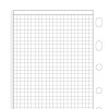 Feuilles de notes quadrillées blanches Filofax Pocket sans emballage