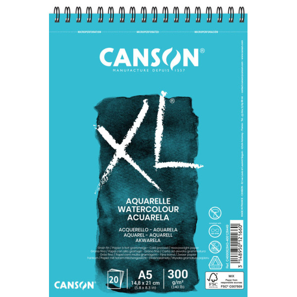 Bloc de papier Aquarelle Canson XL
