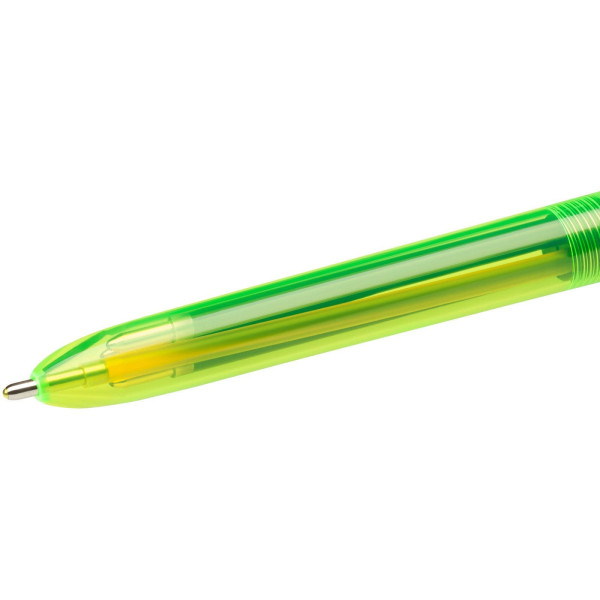 Stylo bille 4 couleurs BIC Fluo