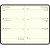 Agenda semainier 7,5x11,5cm tranche dorée Exacompta Winner avec fermoir