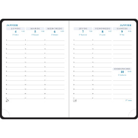 Agenda Semainier 9x13cm Exacompta Horizons 13 Amélie