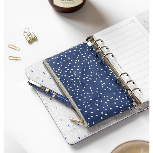 Pochette Zippée Indigo Filofax
