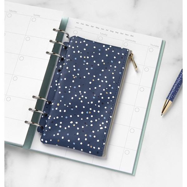 Pochette Zippée Indigo Filofax
