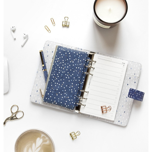 Pochette Zippée Indigo Filofax