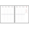 Agenda Semainier recyclé 18,5x22,5cm spiralé Exacompta Eurotime 22S Chemin des Marettes