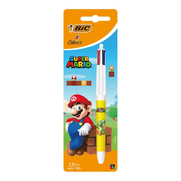 Stylo bille 4 couleurs BIC 4 Colours Super Mario