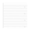 Feuilles de notes lignées blanches Filofax Mini