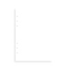 Feuilles de notes unies blanches Clipbook A5